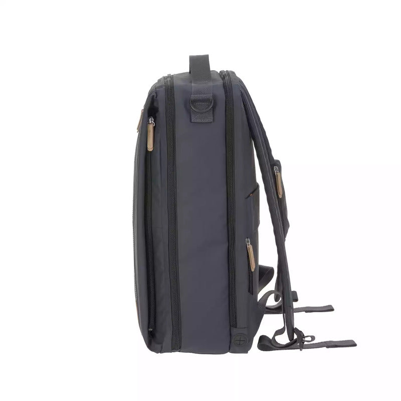 LÄSSIG Wickelrucksack Rucksack Backpack Laptopfach dunkelblau recycelt - 4042183420530