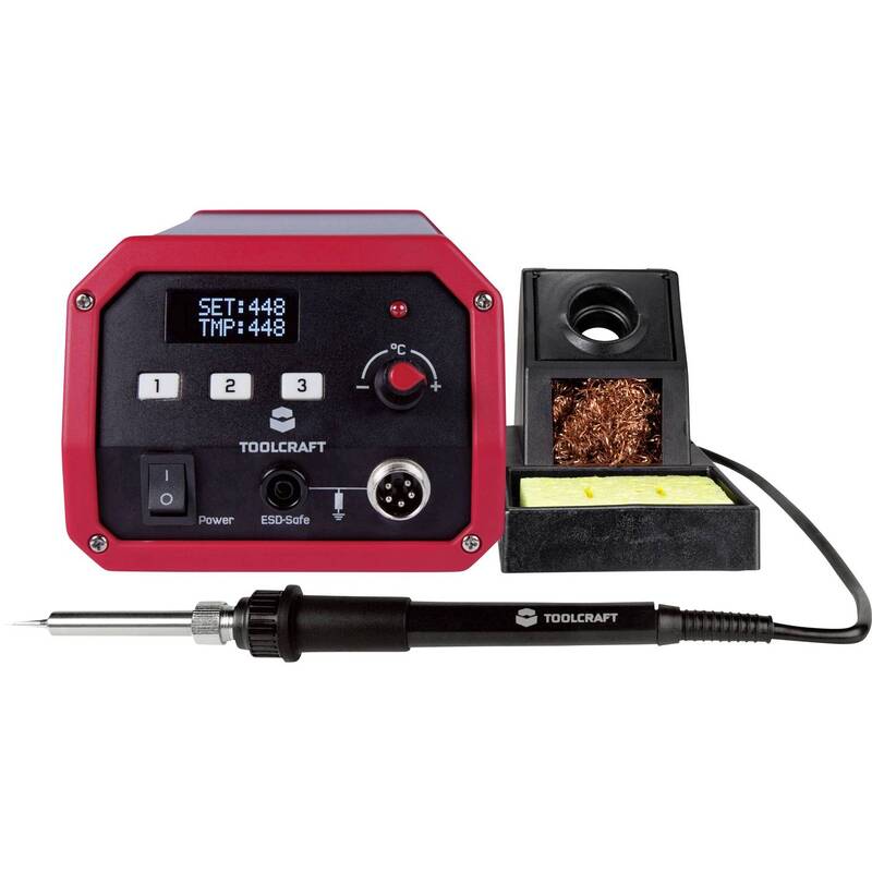 Toolcraft ST-80D Lötstation digital 8 W 150 bis 450°C inkl Lötspitze Netzbetr602 - 4016139199085