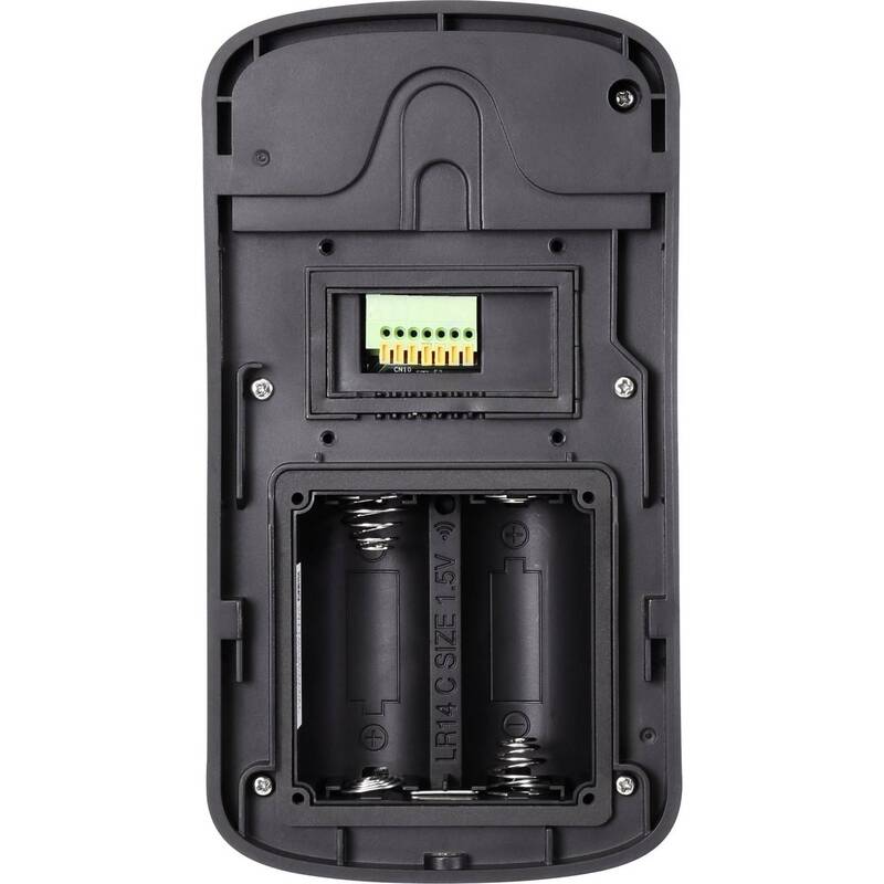 Sygonix Video-Türsprechanlage Funk Komplett-Set Silber 320x240 500m Reichweite - 4053199553310