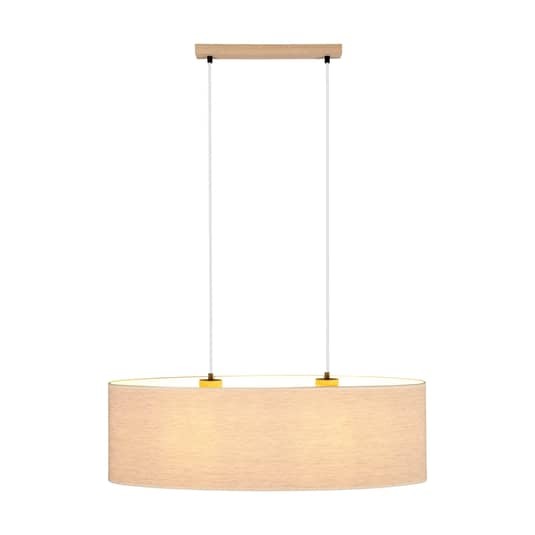 Euluna Hängeleuchte Canvas Leinenschirm Hängeleuchte Lampe Deckenlampe 80 cm E27 - 5903839989957