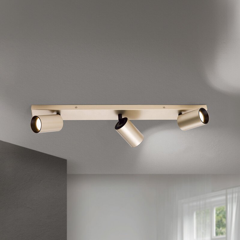 Orion Strahler Sean Deckenleuchte Lampe 3-flg goldfarben Metall schwenkbar - 9003090277711