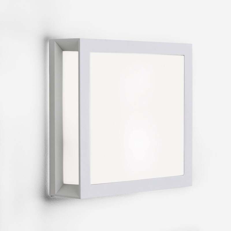 Außenwandleuchte Henry LED Gartenleuchte Wandleuchte Lampe weiß IP44 26x26cm - 9003090253814