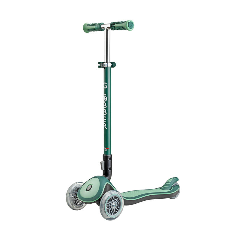 Globber Roller Elite Deluxe Lights Kinderroller klappbar TPR-Griffe Tretroller - 4895224412212
