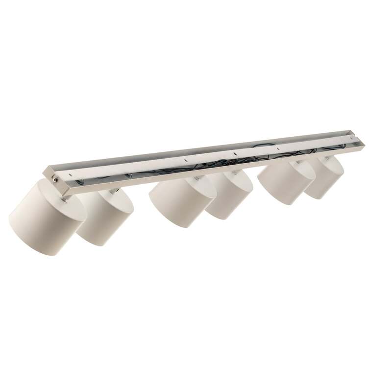 Aldex Deckenstrahler 1046PL_K LED Strahler dimmbar 6-flammig weiß 160x11,5cm - 5904798654702