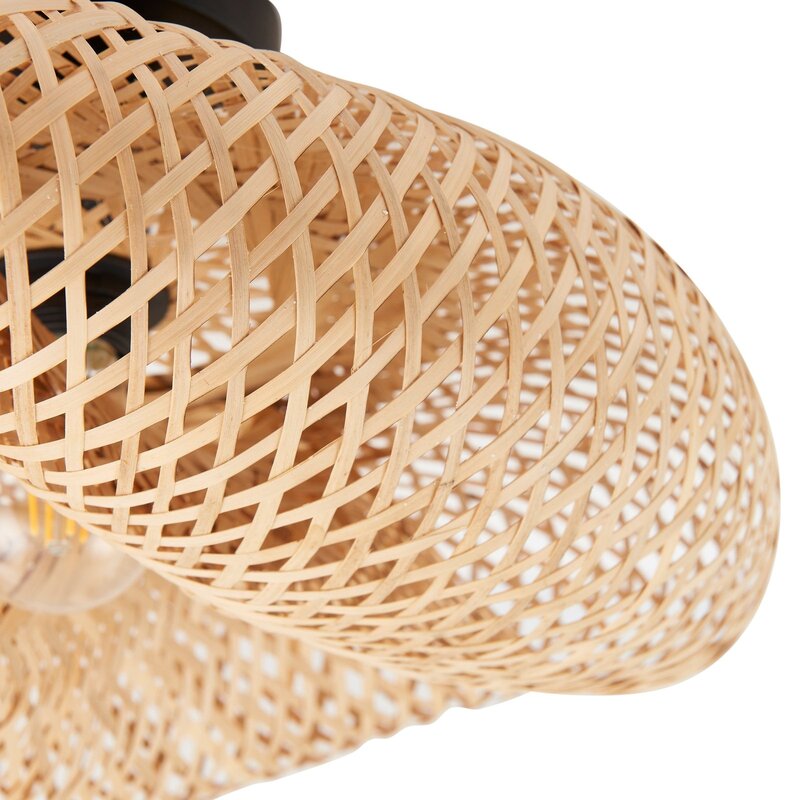 Lindby Deckenleuchte Eleane Bambus natur Ø50cm Deckenlampe Lampe SIEHE TEXT/FOTO - 4251911792898
