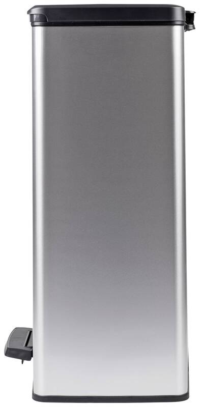 Curver Deco bin slim 254610 Mülleimer 65 l 480 x 615 x 280 mm Silber Eimer M720 - 3253924839967