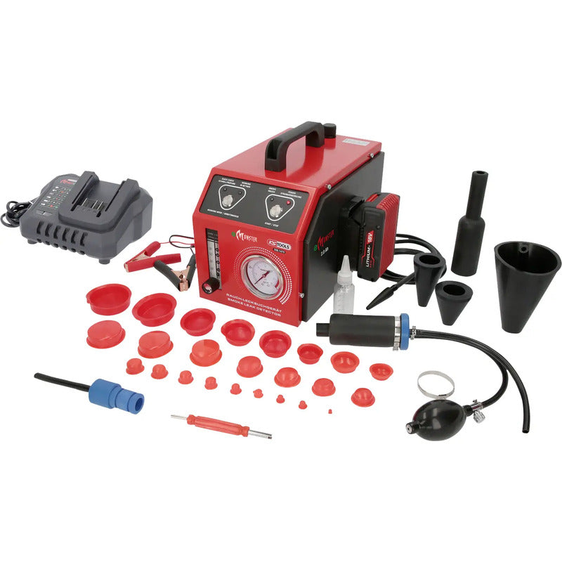 KS Tools Nebelmaschine Rauchlecksuchgerät Lecksuchgerät Akku Durchfluss 36-tlg - 4042146962831