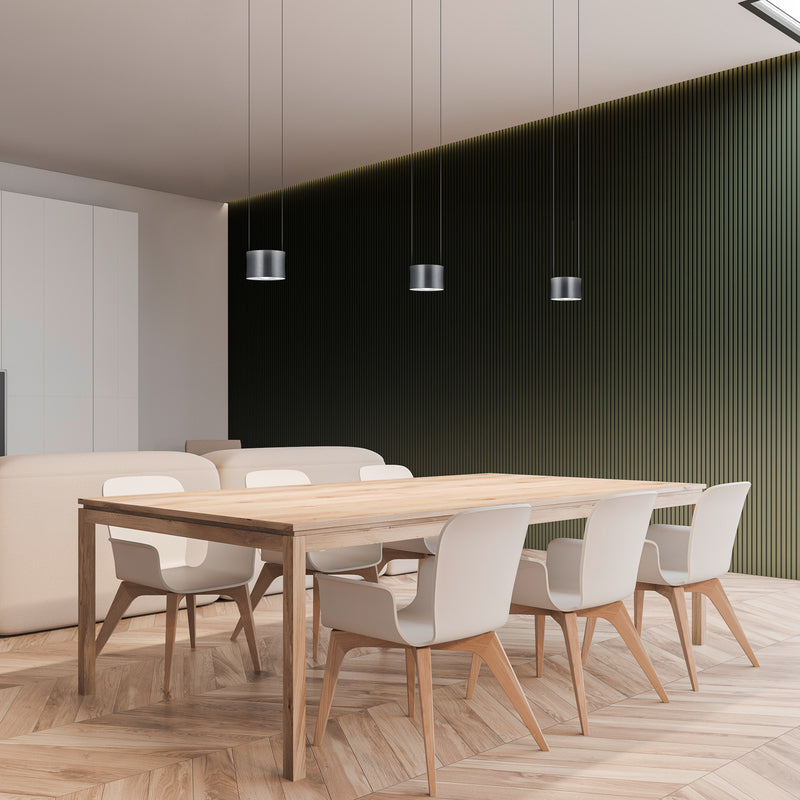 BANKAMP Pendelleuchte Hängeleuchte LED Lampe Impulse anthrazit Aluminium Glas - 4009669035398