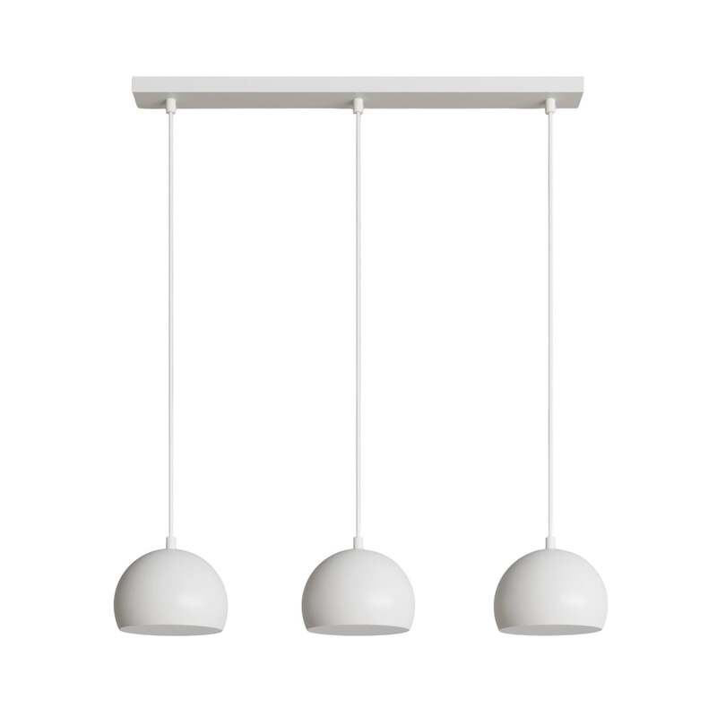 Euluna Hängeleuchte Sool Deckenlampe Pendelleuchte Deckenlicht E27 weiß 3-flg - 5907565912128