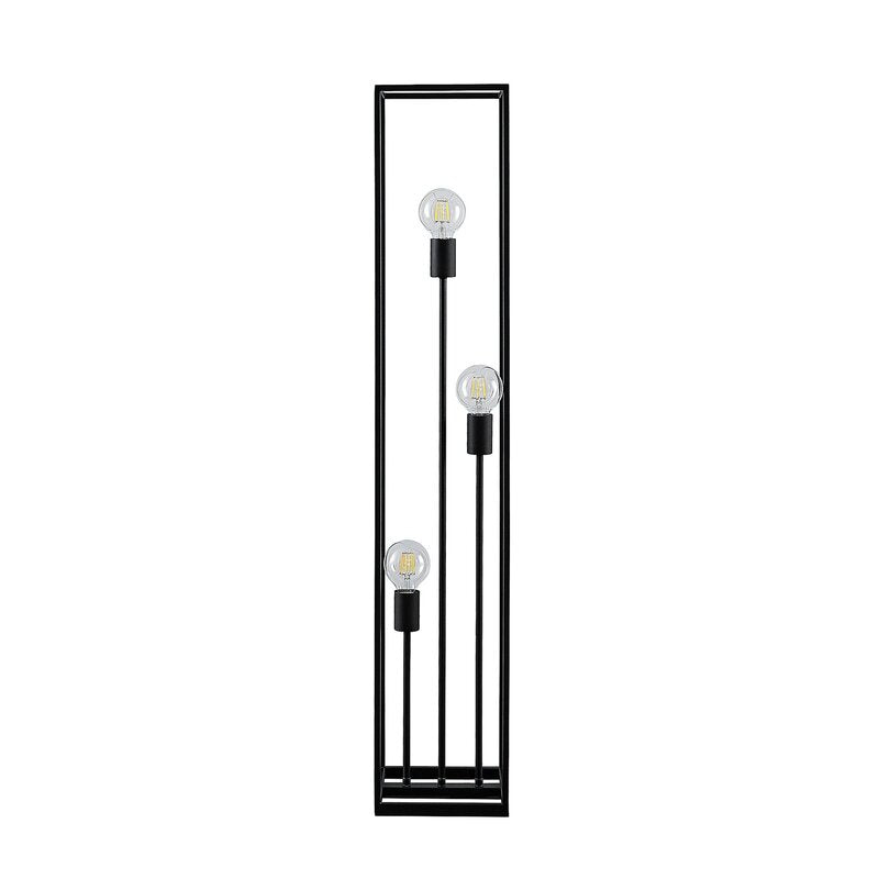Lindby Krisha Stehlampe Stehleuchte Standlampe Leuchte schwarz Stahl 3-flammig - 4251096598414