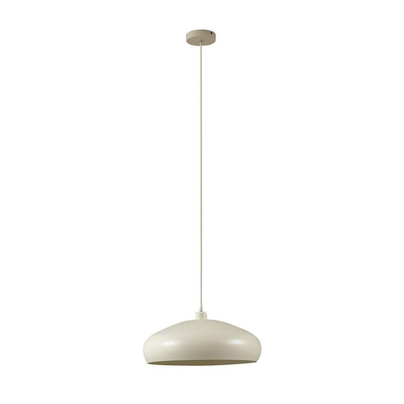 Lindby Hängeleuchte Elover beige Ø 45 cm Eisen Deckenlampe Deckenleuchte La103 - 4251911791969