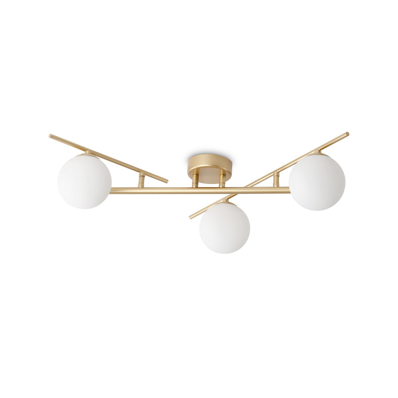 Ideal Lux Deckenlampe Atlas 3-flammig LED Lampe Leuchte goldfarben Ø50cm - 8021696311340