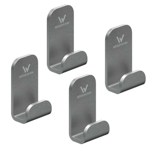 14x B-Ware WEISSENSTEIN Haken WOMO Edelstahl matt silber selbstklebend 4er-Pack 14 SETS