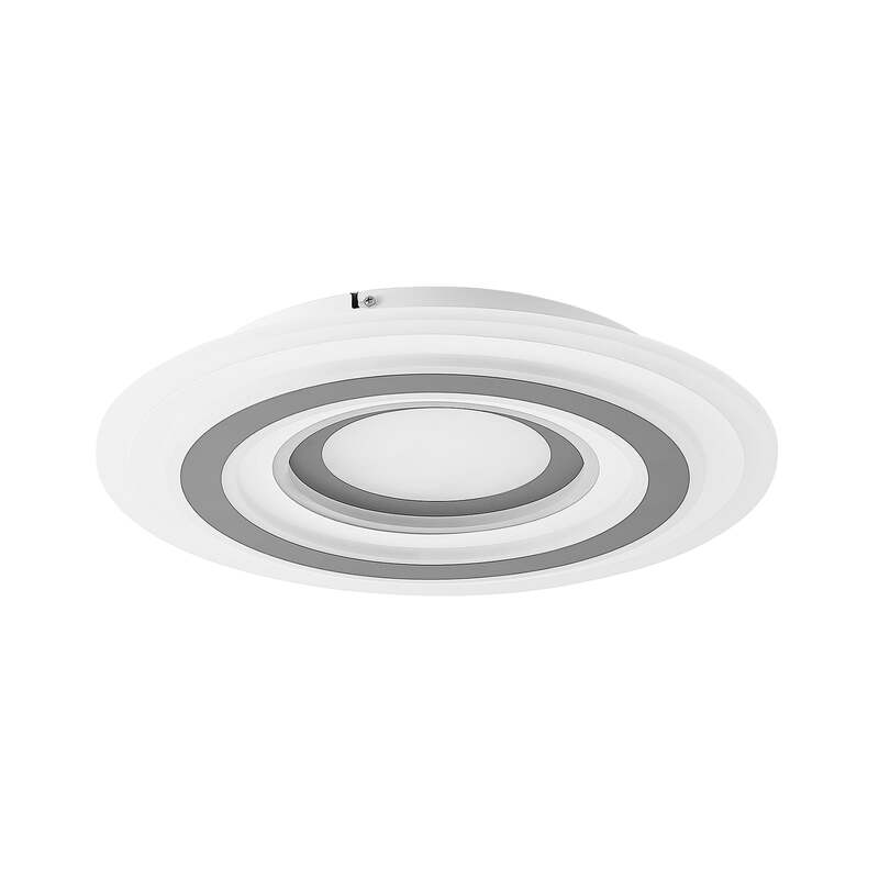 Lindby Deckenleuchte Jazmina LED Lampe dimmbar CCT anthrazit Ø50cm 5390lm - 4251096595185