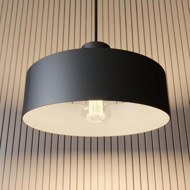 Sigma Lighting Hängeleuchte Rif LED Pendelleuchte dimmbar schwarz Ø25cm 90cm - 5902335263974