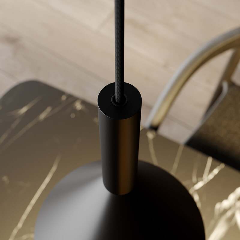 Arcchio Tadej Pendelleuchte Hängeleuchte Lampe Leuchte 4-flammig schwarz weiß - 4251096576306