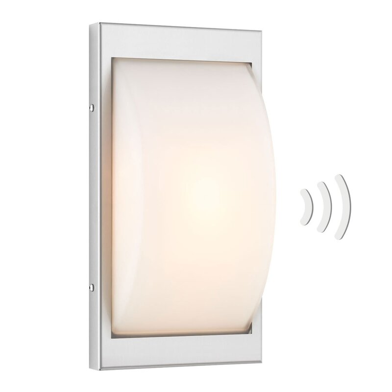 068LEDSEN Außenwandleuchte Wandlampe LED Edelstahl Sensor Bewegungsmelder - 8033239545075