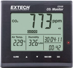 B-Ware Extech CO100 Luftqualität Kohlendioxid Messgerät Gasmessgerät SIEHE FOTO