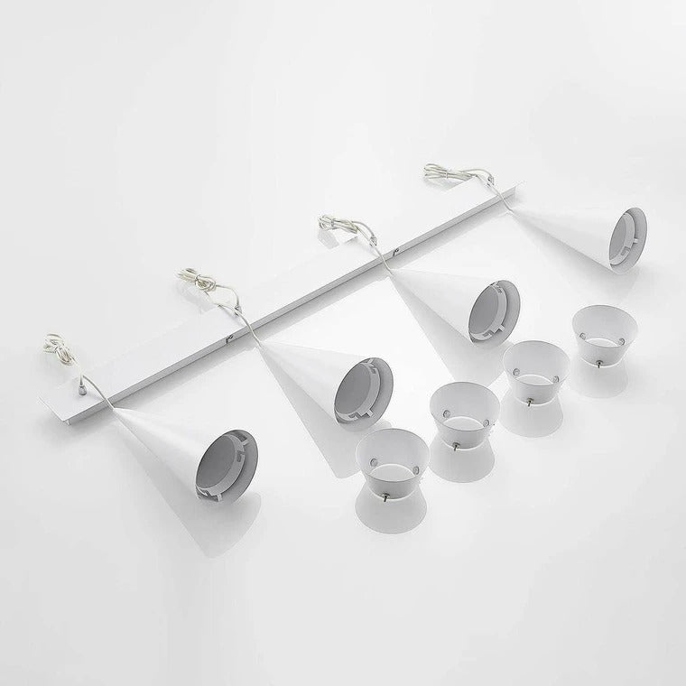 Lucande Naoh Hängeleuchte Deckenlampe Lampe Leuchte Aluminium 4-fl. E27 weiß - 4251911709698