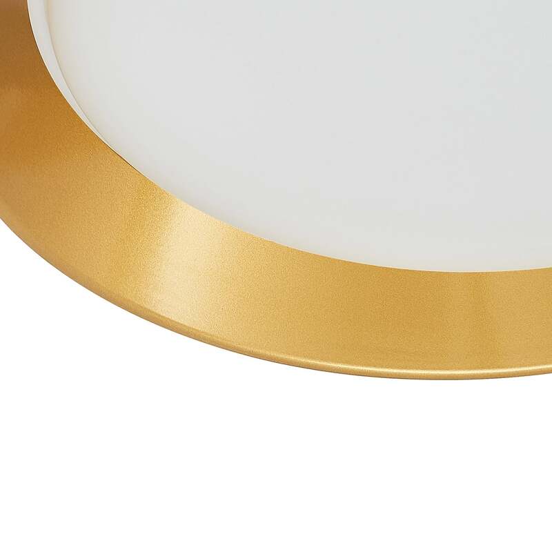 Lindby Deckenleuchte Kambia LED Lampe Leuchte schwarz-gold Ø45cm 36W warmweiß - 4251911702668
