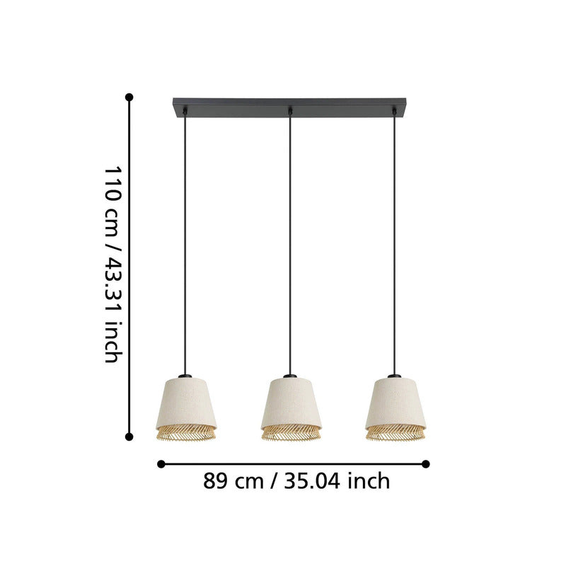 EGLO Tabley Hängelampe Hängeleuchte Lampe Leuchte Pendellampe Pendelleuchte - 9002759439767
