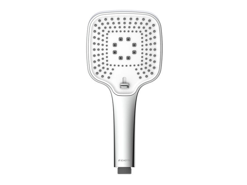 SCHÜTTE Handbrause Ravenna Chrom-Weiß Wassersparfunktion 3 Strahlarten 280g - 4008431608013
