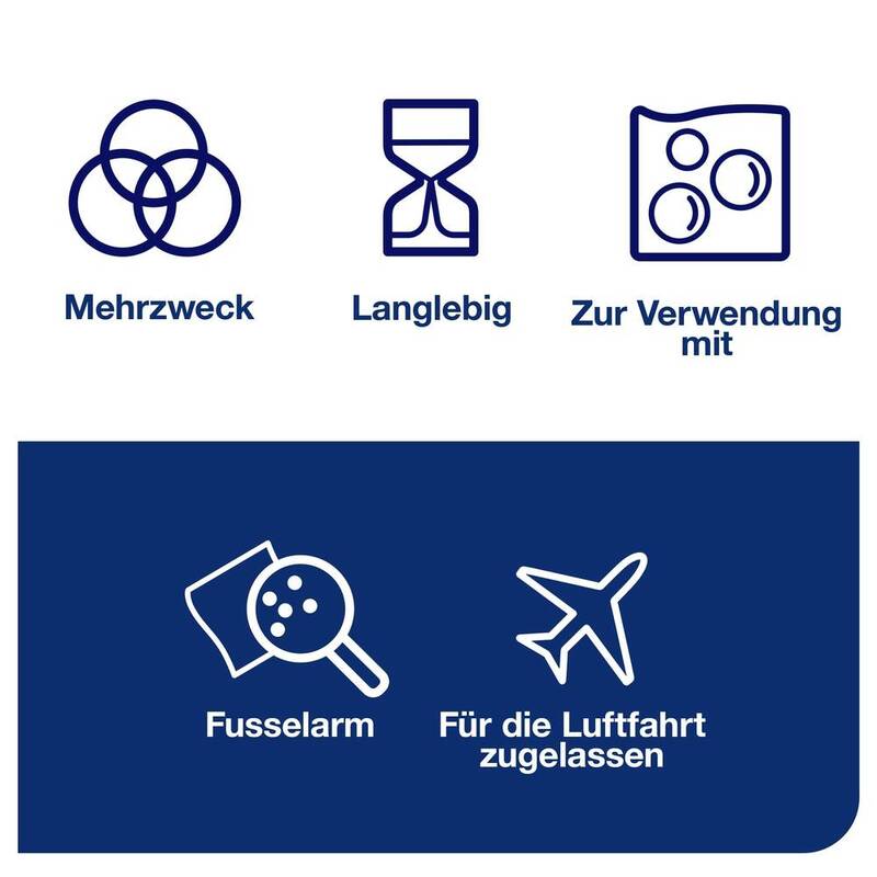Tork Reinigungstücher Vliestücher Einweg Putz-/Wischtuch weiß 300 Blatt 1 Rolle - 7322540064827