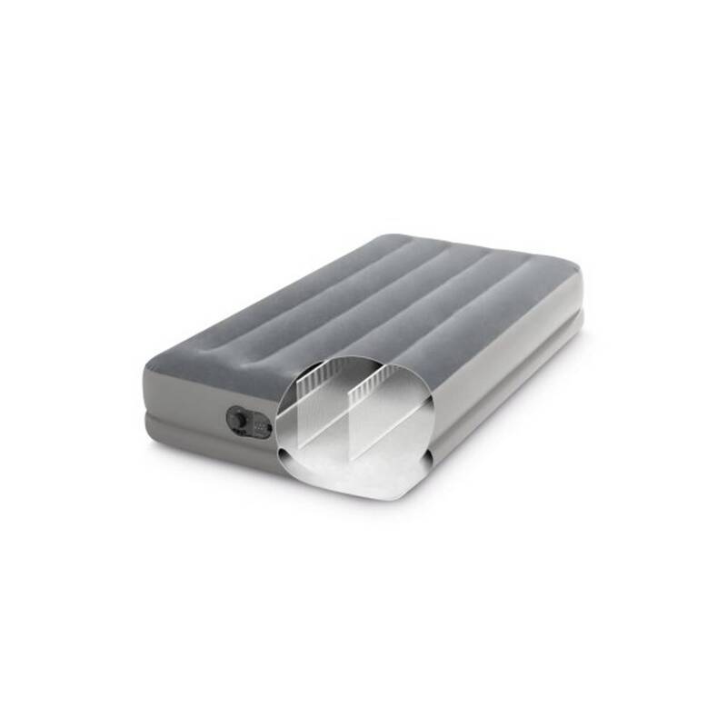 Intex 64112 Einzelmatratze mit USB-Fastfill-Pumpe Farbe Grau 99 x 191 x 30 cm - 6941057421971