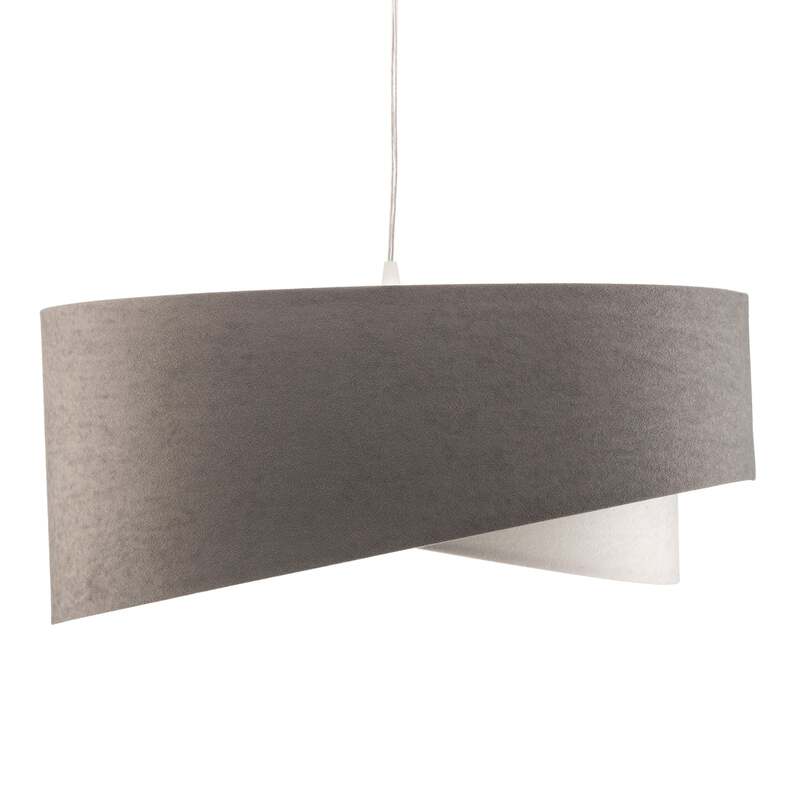Maco Design Pendellampe Vivien grau/weiß/silber 25cm dimmbar handgefertigt - 5906742041811