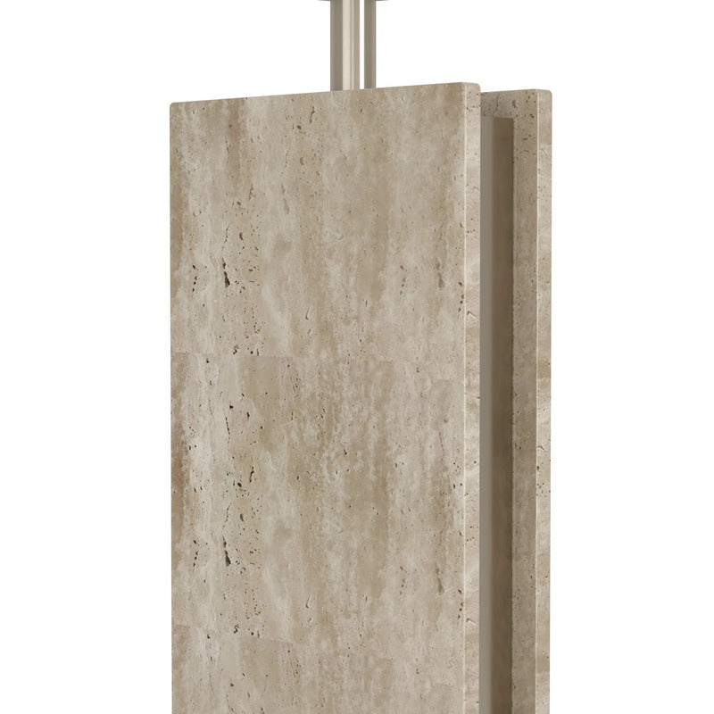 Eglo BELESAR Satin Nickel Stone & Steel Table Lamp - 9008606305995