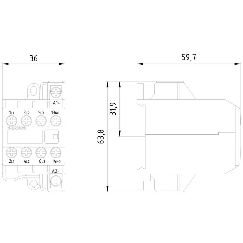 Siemens 3TG1010-0BB4 Motorschütz Schütz Schaltgerät 3 Schließer 1 Öffner - 4011209045057