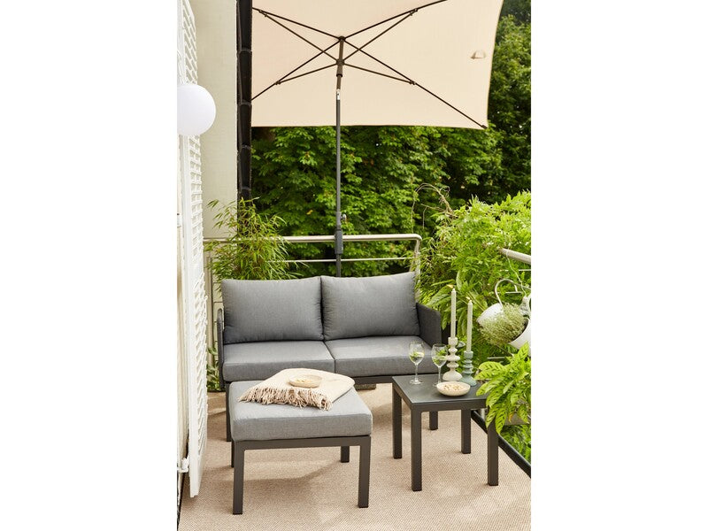 Siena Garden Gartenschirm City 210cm x 140cm Natur Sonnenschirm mit - 4055938415750