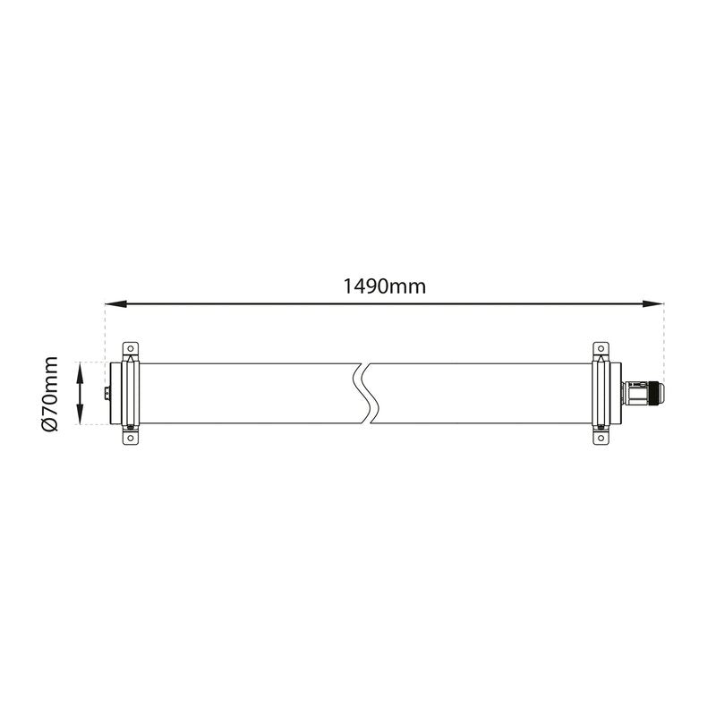 The Light Group Lava LED-Deckenleuchte Lichtleuchte LED Universalweiß IP69 weiß - 7070938071925