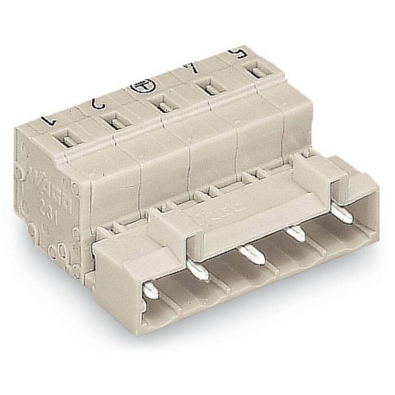 WAGO Stiftleiste 2080 Polzahl Gesamt 5 Rastermaß 7.50 mm Stecker Steckverbinder - 4044918265546