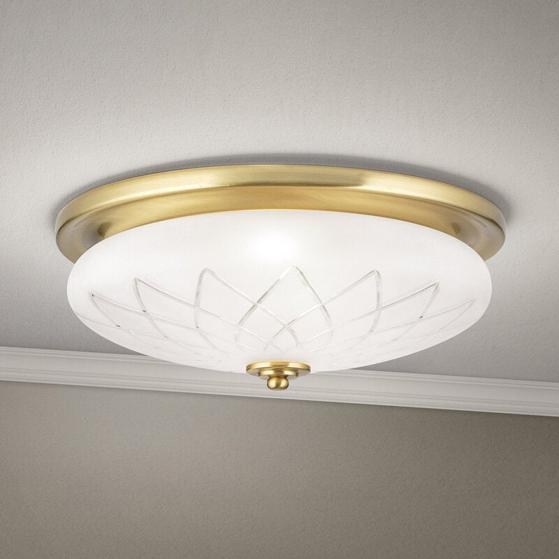 ORION Deckenleuchte Porto Deckenlampe Ø 37 cm Glas bronze Stahl E27 - 9003090277636
