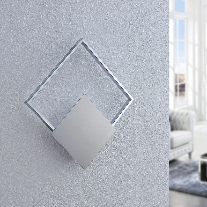 Lindby Wandlampe Wandleuchte Anays LED Lampe Leuchte chrom transparent 32x32cm - 4251096558203