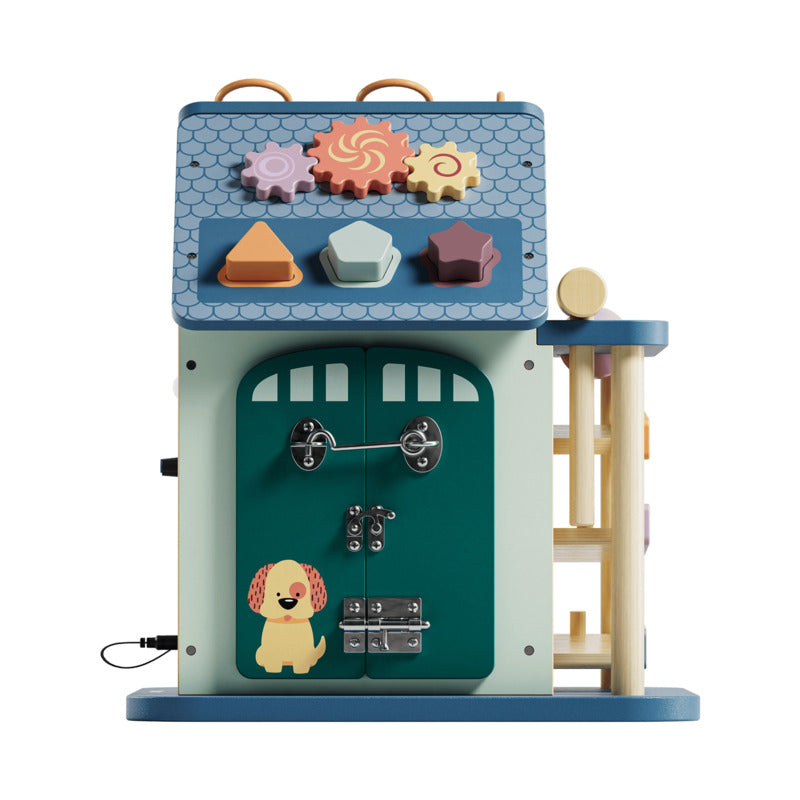 TOPBRIGHT Activity Haus 12-in-1 aus Holz für Kinder ab 18 Monaten - 4260771795031