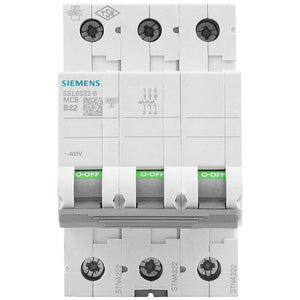 B-Ware Siemens Leitungsschutzschalter 3polig 25A 400V LS-Schalter C 6kA Energieklasse 3