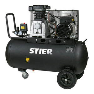 B-Ware STIER Kompressor LKT 880-10-90 Druckluftkompressor 90l 10bar 345l/min 3000W 81kg