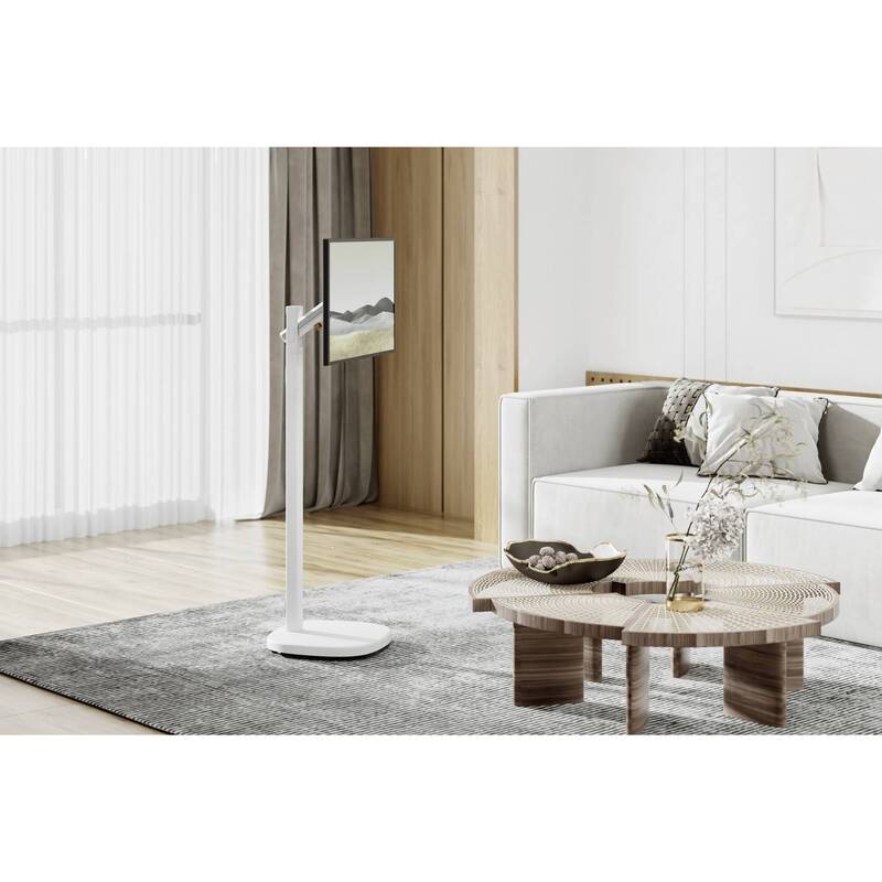 SPEAKA PROFESSIONAL SP-TVS-700 TV-Standfuß neigbar für 17"-35" Displays Weiß - 4064161393445