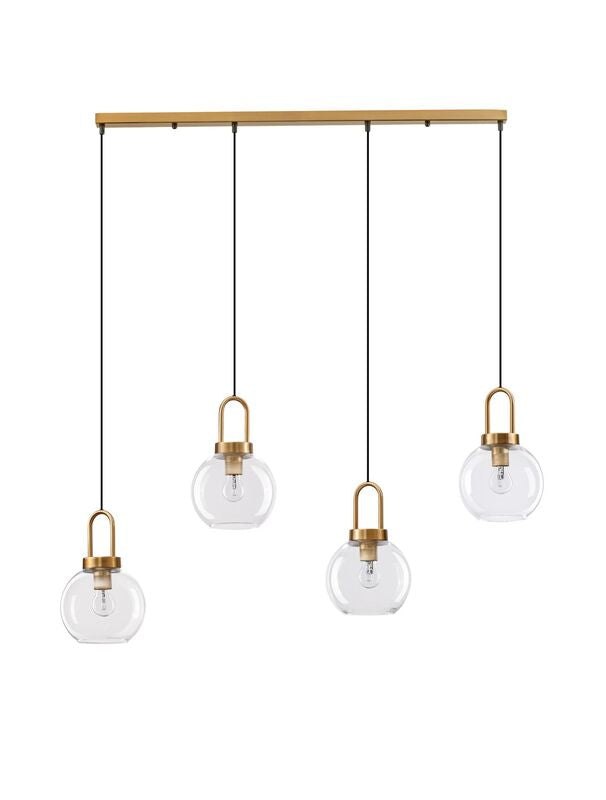 Nova Luce Pendelleuchte Hängeleuchte Lampe IRVINE Gold dimmbar 4-flg SIEHE TEXT - 5212017430991