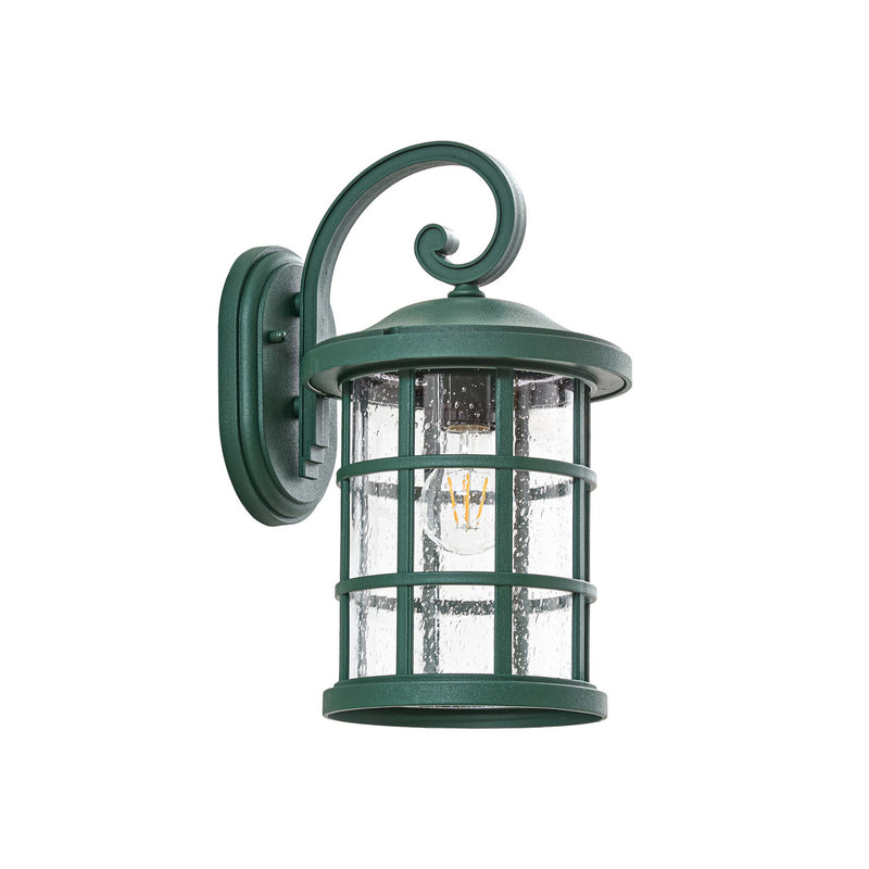 Lindby Außenwandleuchte Außenlampe Ankea grün Glas Kunststoff E27 LED IP23 - 4255830907166