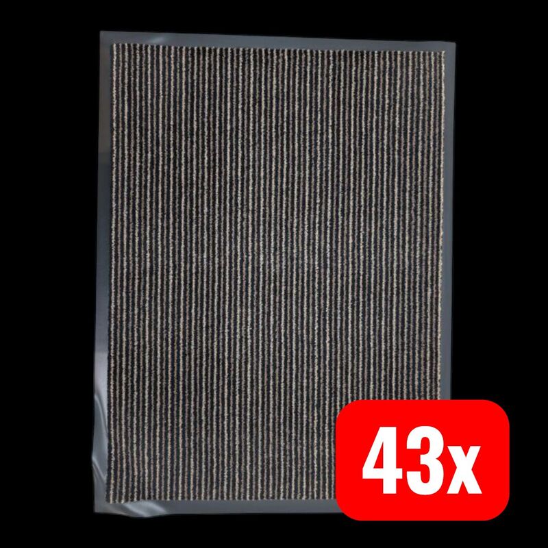 LUX Otirač Türmatte gestreift Fußmatte Eingangsmatte 80x60cm OBI Sauberkeit - 4007873940125
