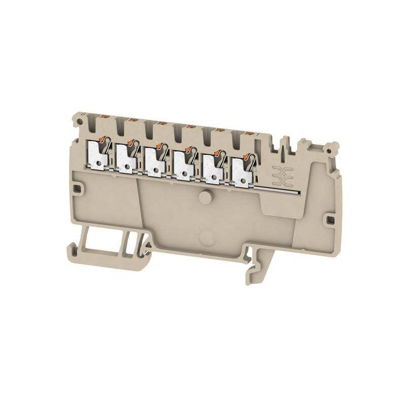 Weidmüller Durchgangsklemme Klemme Reihenklemme Zugfeder Grau 3.5 mm Stecker - 4050118517583