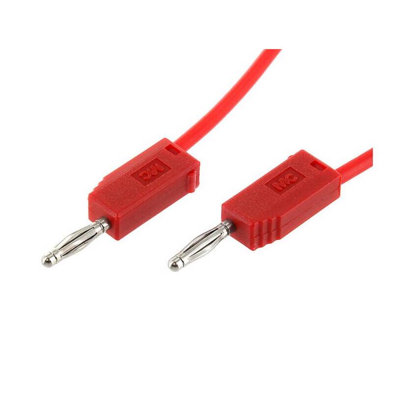 VOLTCRAFT Messschnur Messleitung Bananenstecker 2 mm Rot 30cm MSB-200 20 STÜCK - 4016138129755
