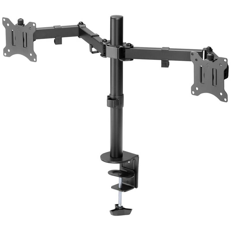 Digitus Monitorhalter Tischhalterung Halterung 2fach 32 Zoll Schwarz drehbar - 4016032465348