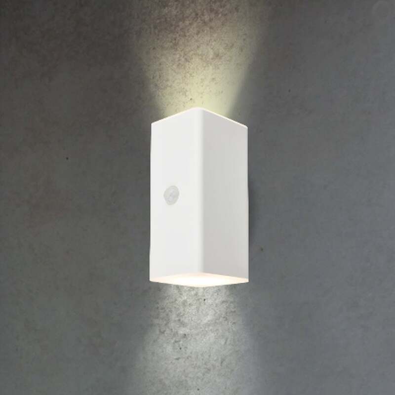 Briloner LED-Akku-Außenwandleuchte 3788016 weiß mit Sensor up/down IP44 - 4002707447382