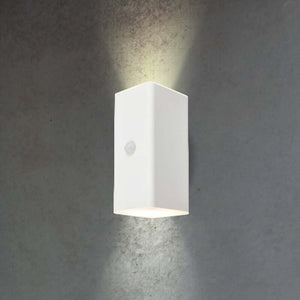 B-Ware Briloner LED-Akku-Außenwandleuchte 3788016 weiß mit Sensor up/down IP44