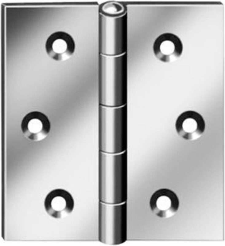 VORMANN Scharnier Band Türscharnier DIN 7954 C blau verzinkt 60x60mm 109 STÜCK - 4003984010993