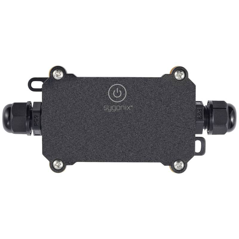 Sygonix Wi-Fi Schalter Aufputz 1-Kanal IP68 3500W Smart Home Alexa schwarz 20m - 4064161247175